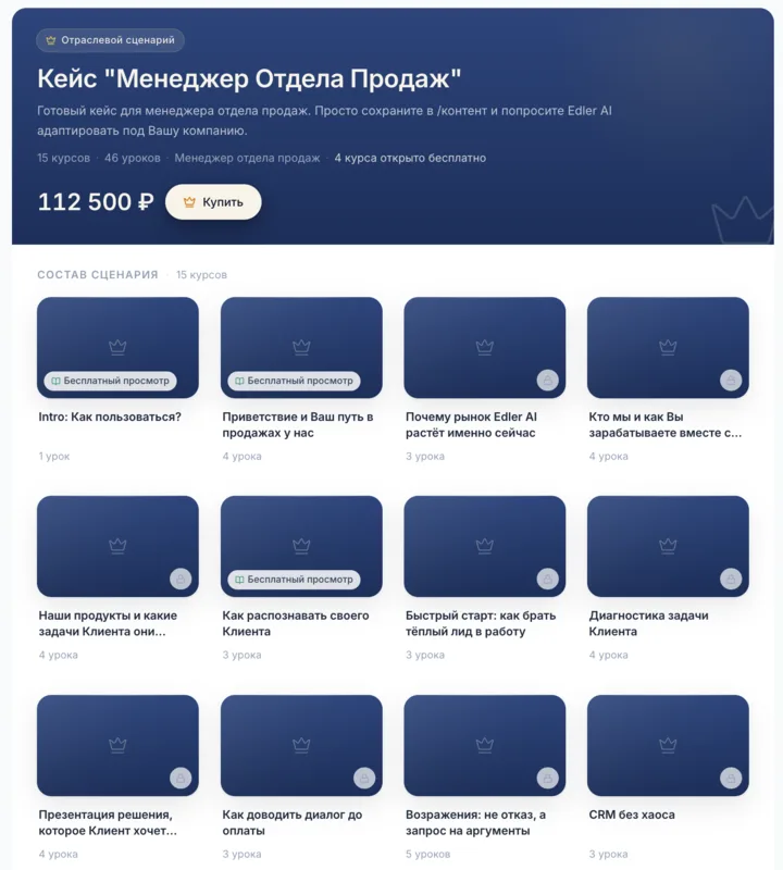 Программа «Менеджер отдела продаж»: 15 курсов, 46 уроков
